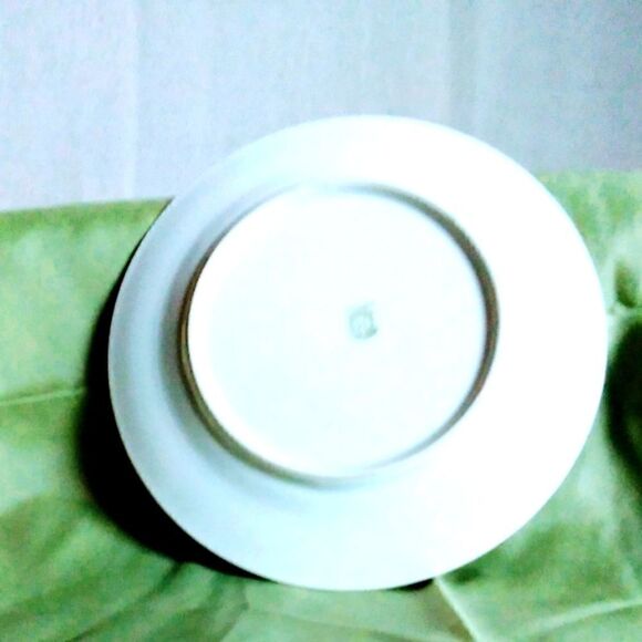 NORITAKE PLATE Gern Mark HAND PAINTED  HOUSE &TREE ON LAKE 7 5/8" - Picture 4 of 5